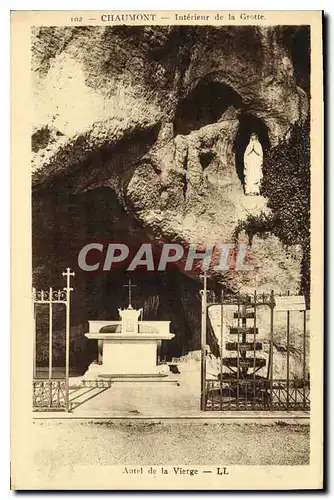 Cartes postales Chaumont Interieur de la Grotte Autel de la Vierge