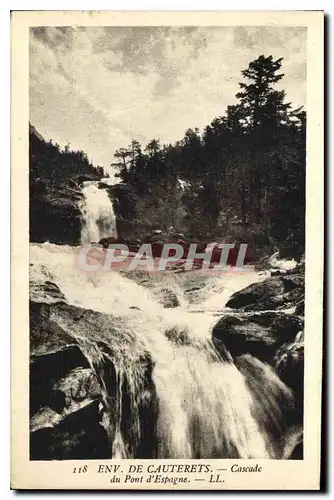 Cartes postales Env de Cauterets Cascade du Pont d'Espagne