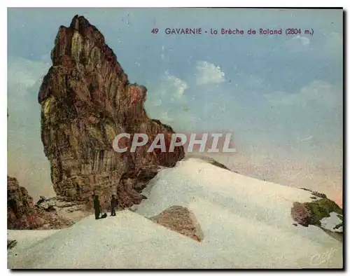 Cartes postales Gavarnie La Breche de Roland 2084 m