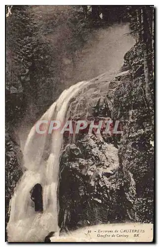 Cartes postales Environs de Cauterets Goffre de Cerisey