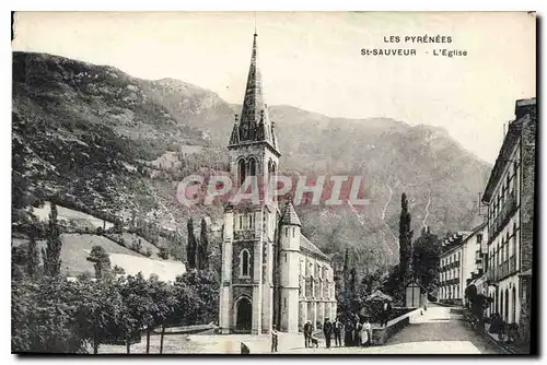 Cartes postales Les Pyrenees St Sauveur L'Eglise