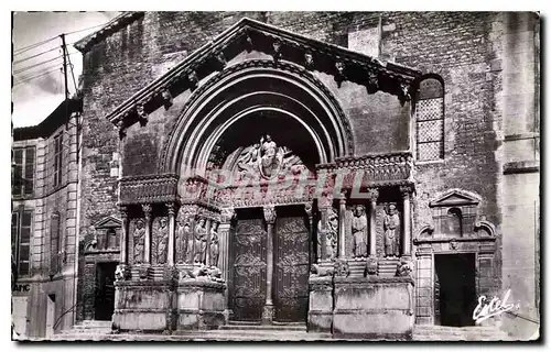 Ansichtskarte AK Arles le Portail de la Cathedrale St Trophime XII S