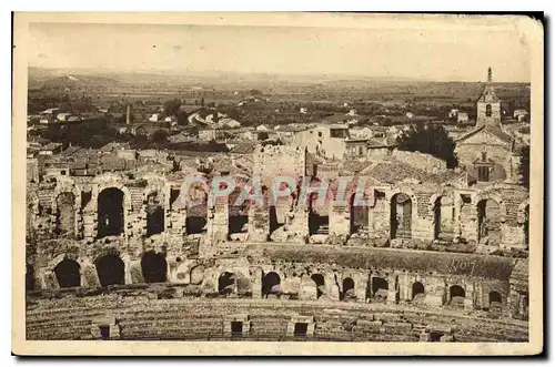 Ansichtskarte AK Arles Bouches du Rhone vue generale prise des Arenes