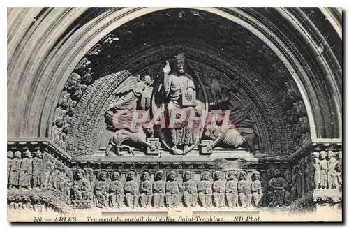 Cartes postales Arles Transept du Portail de l'eglise Saint Trophime