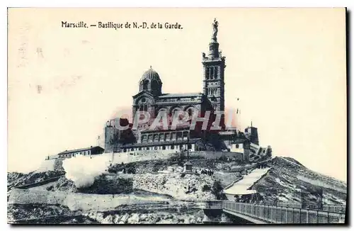 Cartes postales Marseille Basilique de N d de la Garde