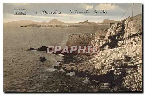 Cartes postales Marseille la Corniche les Iles