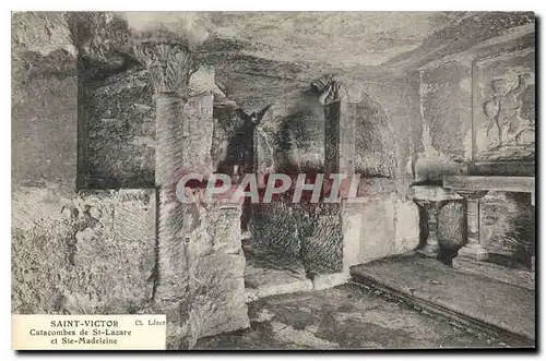 Ansichtskarte AK Saint Victor Catacombes de St Lazarc et Ste Madeleine
