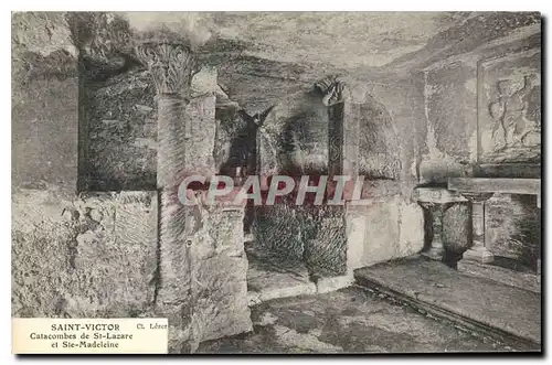 Cartes postales Saint Victor Catacombes de St Lazarc et Ste Madeleine