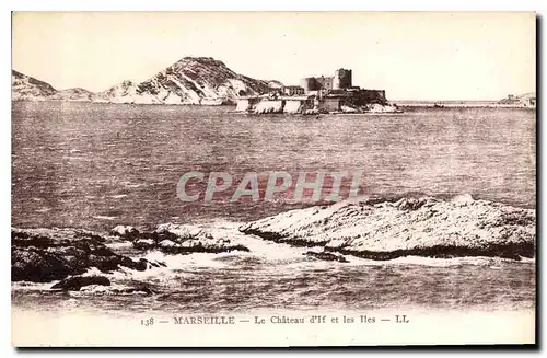 Cartes postales Marseille le Chateau d'If et les Iles