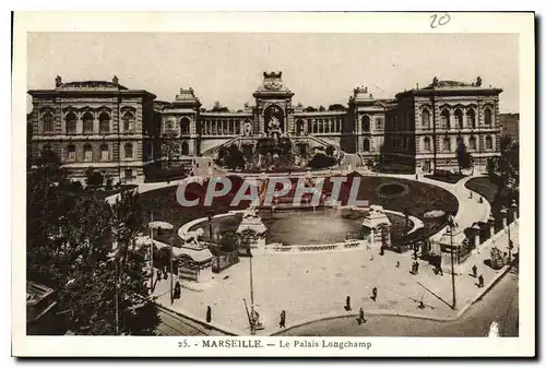 Cartes postales Marseille le Palais Longchamp