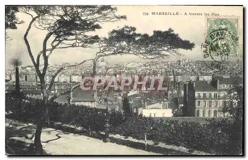 Cartes postales Marseille a travers les Pins