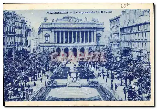 Ansichtskarte AK Marseille le Square de la Bourse