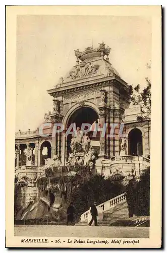 Ansichtskarte AK Marseille le Palais Longchamp Motif Principal