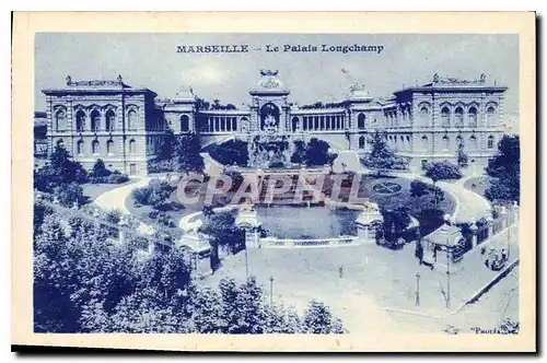 Cartes postales Marseille le Palais Longchamp