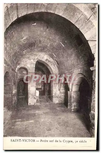 Cartes postales Saint Victor Petite Nef de la Crypte 5e siecle