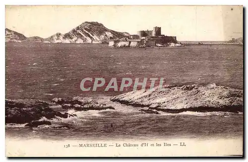 Ansichtskarte AK Marseille le Chateau d'If et les Iles