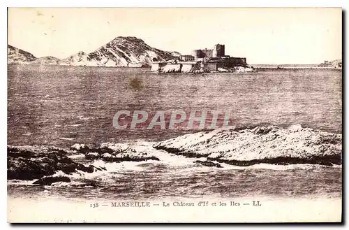 Ansichtskarte AK Marseille le Chateau d'If et les Iles