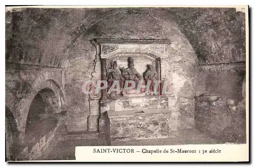 Cartes postales Saint Victor Chapelle de St Mauront 13e siecle