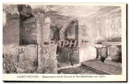 Ansichtskarte AK Saint Victor Catacombes de St Lazare et Ste Madeleine 1er siecle