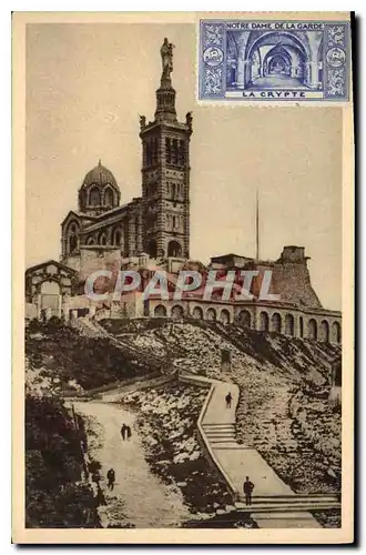 Ansichtskarte AK Marseille Basilique N D de la Garde Vignette La crypte