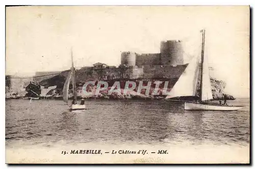 Cartes postales Marseille le Chateau d'If Bateau