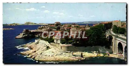 Cartes postales Marseille la Corniche le Petit Nice et les Iles