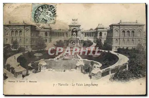 Cartes postales Marseille le Palais Longchamp