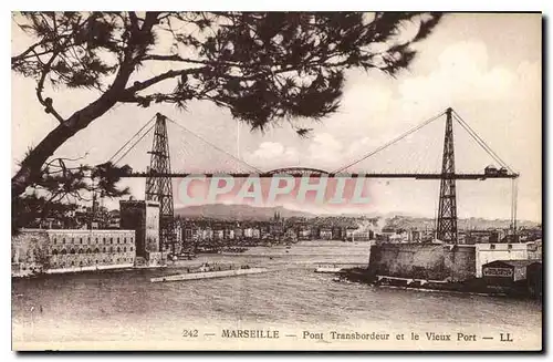 Ansichtskarte AK Marseille Pont Transbordeur et le vieux Port