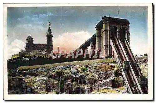 Ansichtskarte AK Marseille Ascenseur de Notre Dame de la Garde