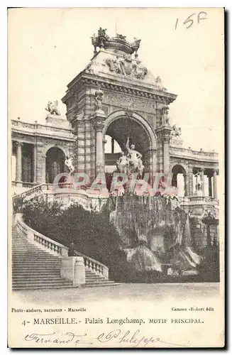 Cartes postales Marseille Palais Longchamp Motif Principal