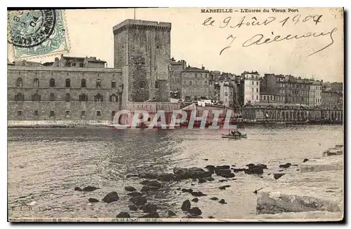 Cartes postales Marseille l'entree du Vieux Port