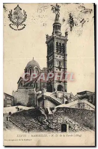 Cartes postales Marseille N D de la Garde 1864