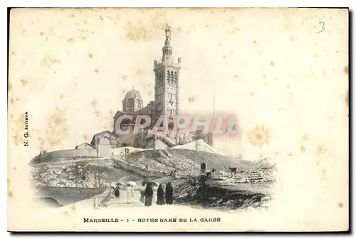 Cartes postales Marseille Notre Dame de la Garde