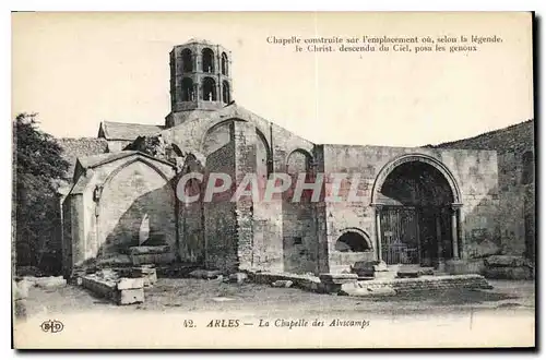 Ansichtskarte AK Arles la Chapelle des Alyscamps