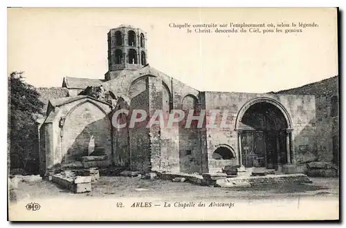 Cartes postales Arles la Chapelle des Alyscamps