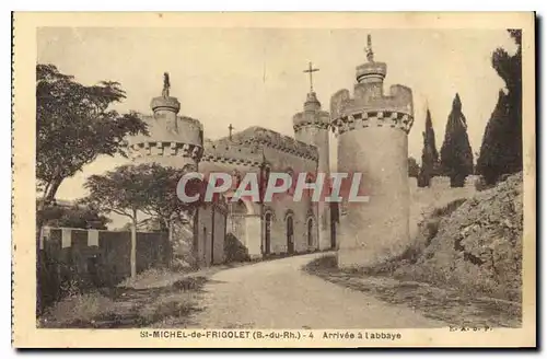 Ansichtskarte AK St Michel de Frigolet B du Rh Arrivee a l'Abbaye