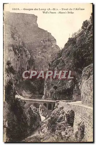 Ansichtskarte AK Gorges du Loup A M Pont de l'Abime