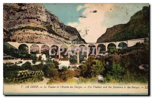 Cartes postales Le Loup le Viaduc et l'entree des Gorges