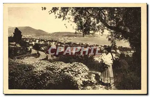 Cartes postales Cote d'Azur Artistique Nice Entre les Fleurs et les Oliviers