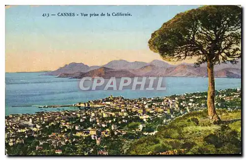 Cartes postales Cannes vue prise de la Californie