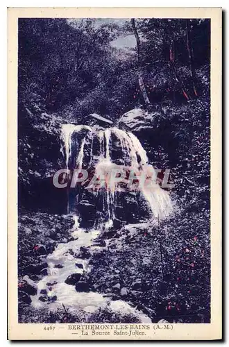 Cartes postales Berthemont les Bains A M la Source Saint Julien