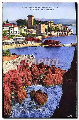 Cartes postales Route de la Corniche d'Or le Chateau de la Napoule