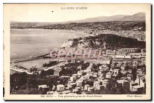 Cartes postales La Cote d'Azur Nice vue generale prise du Mont Boron