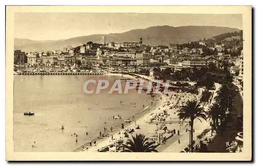 Cartes postales Cannes la Croisette et le Mont Chevalier