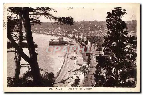 Cartes postales Nice vue prise du Chateau