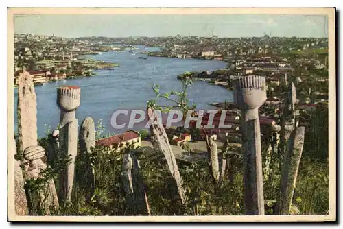 Ansichtskarte AK Eyupten Halic View of the Golden Horn from Eyup Istanbul