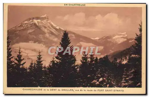 Cartes postales En Chartreuse Chamechaude et la Dent de Crolles vus de la route du Fort Saint Eynard