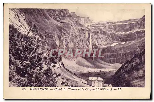 Cartes postales Gavarnie Hotel du Cirque et le Cirque