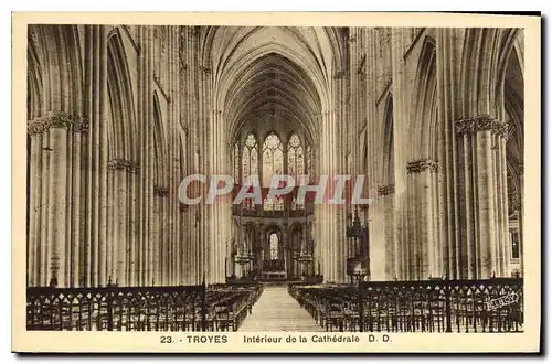 Cartes postales Troyes Interieur de la Cathedrale