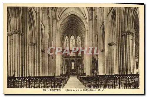 Ansichtskarte AK Troyes Interieur de la Cathedrale